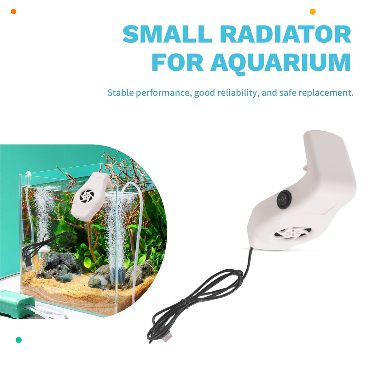 Aquarium Fish Game - مروحة تبريد صامتة لحوض السمك AT712