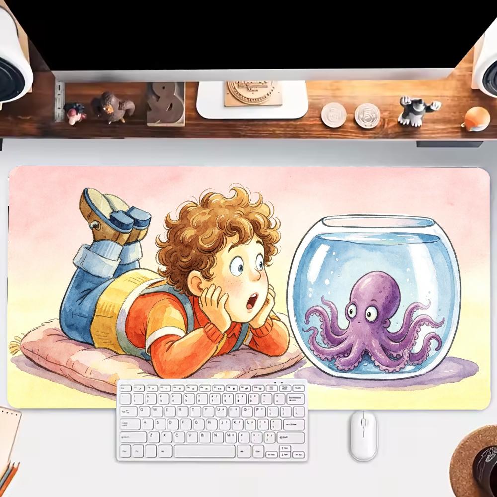 Aquarium Fish Game - حصيرة طاولة فنية لطيفة بتصميم حوض