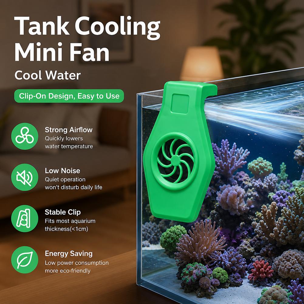مروحة تبريد صغيرة للأحواض الما - مراجعة Aquarium Fish Cold Water وسعره