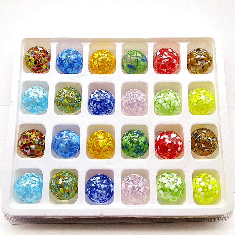 كرات زجاجية ملونة بحجم 16 مم ب - مراجعة Aquarium Fish Game وسعره