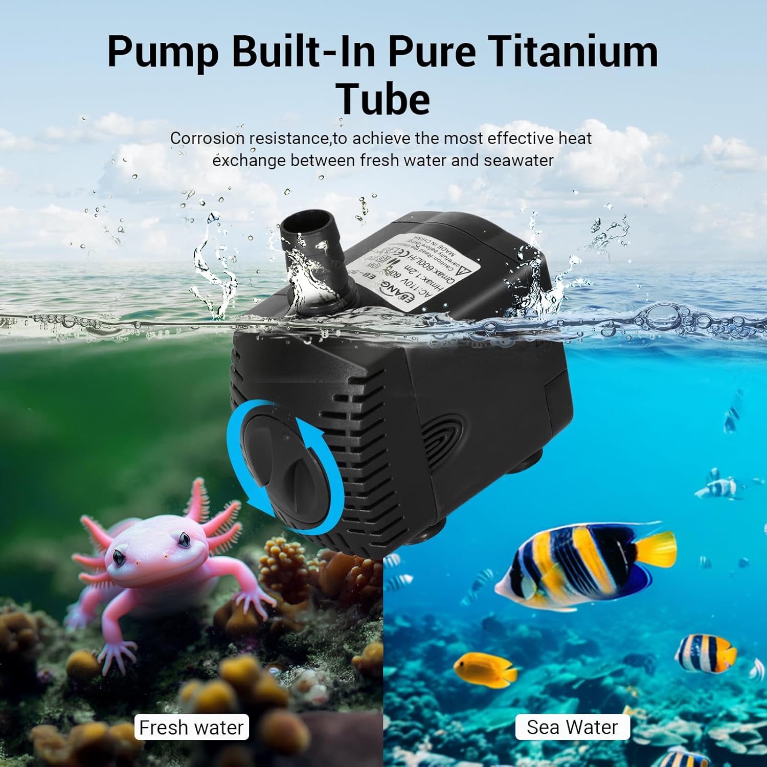 مبرد حوض أسماك 79 جالون 1/3 حص - مراجعة Aquarium Fish Cold Water وسعره