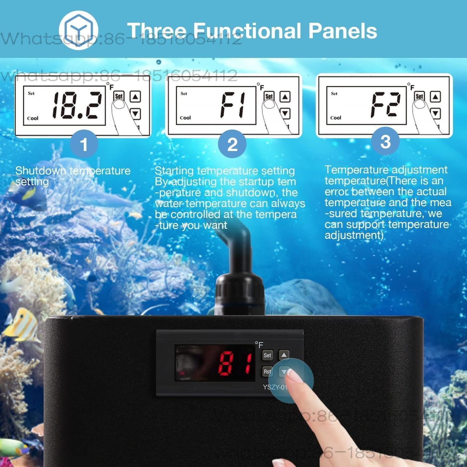 مبرد حوض السمك 79 جالون 1/3 حص - مراجعة Aquarium Fish Cold Water وسعره