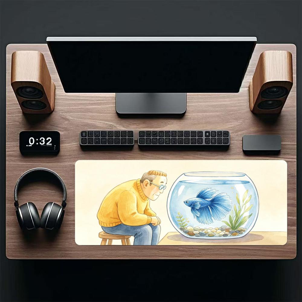 حصيرة طاولة فنية لطيفة بتصميم  - مراجعة Aquarium Fish Game وسعره