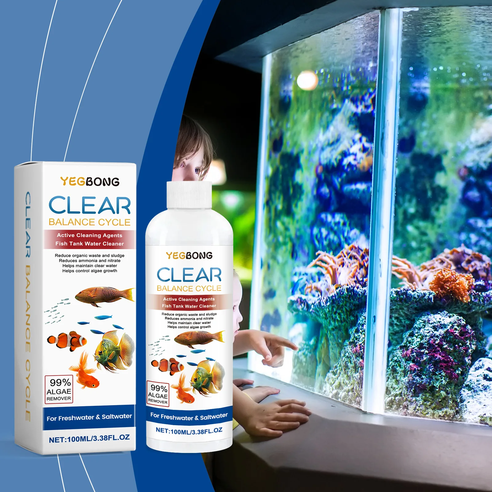 مزيل الطحالب لخزانات الأسماك،  - مراجعة Aquarium Fish Breeding وسعره