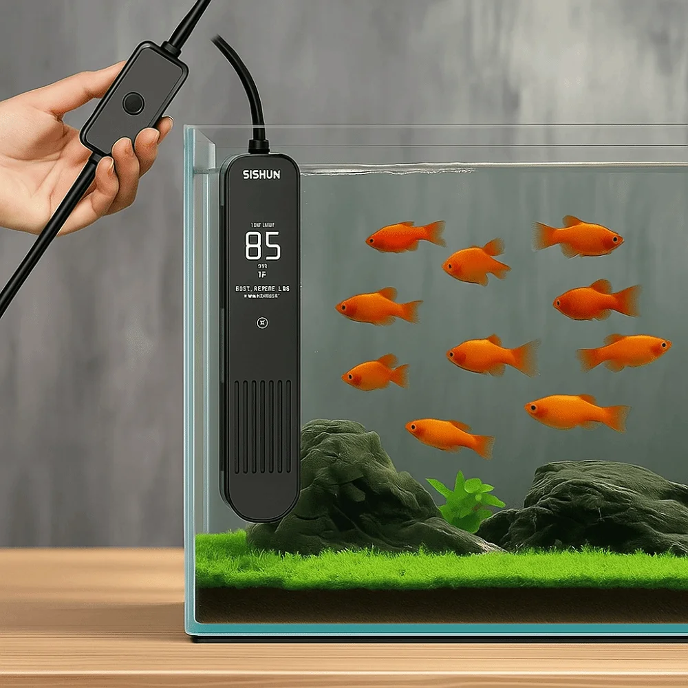 شاشة ال سي دي 20-35 ° C الرقمي - مراجعة Aquarium Fish Cold Water وسعره